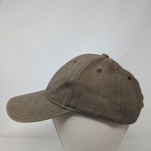 Asterisk Strapback Hat Brown One Size Embroidered Adjustable 6 Panel Blank - Picture 3 of 6